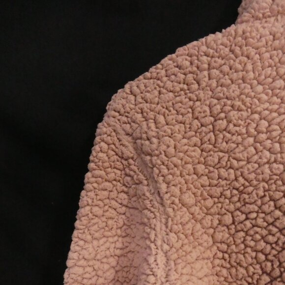 GARAGE | xs - extra small | Copper Brown Partial Zip-Up Teddy Pullover Sweater - Picture 10 of 15